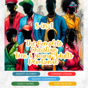 Cover image of 5-in-1 Complete Christian Teen and Young Adults Devotional, covering identity, confidence, and more.