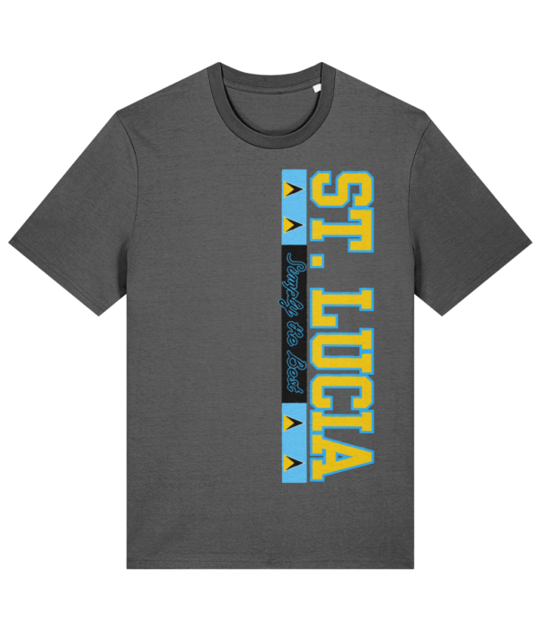 T-SHIRT - 100% Organic Cotton - Caribbean (ST LUCIA SIDE)