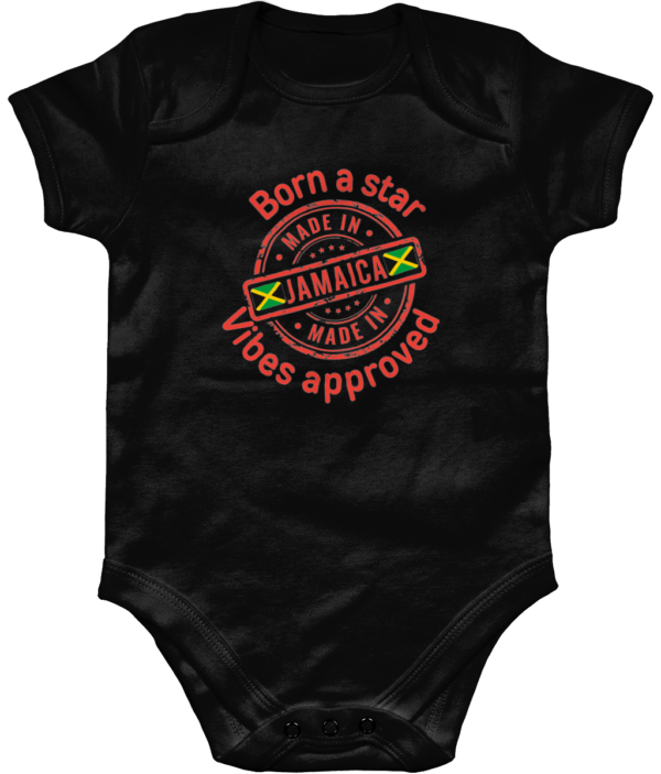 BABY & TODDLER Short Sleeve Baby Bodysuit - Born a Star JAMAICA