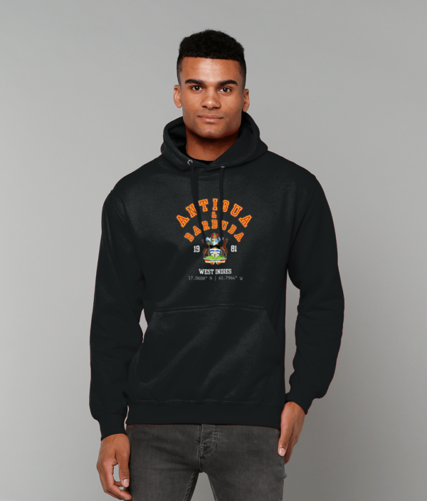 HOODIE College Style COA Colour  and White – ANTIGUA and BARBUDA