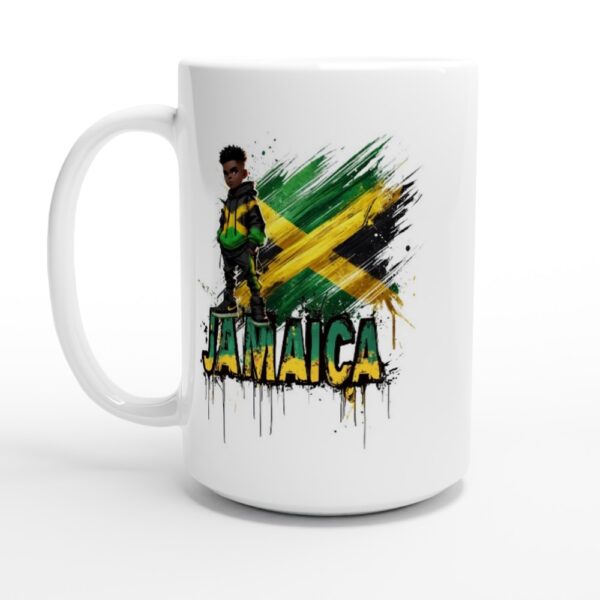 White 15oz Ceramic Mug | JAMAICA
