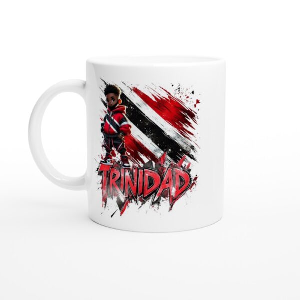 White 11oz Ceramic Mug Trinidad & Tobago