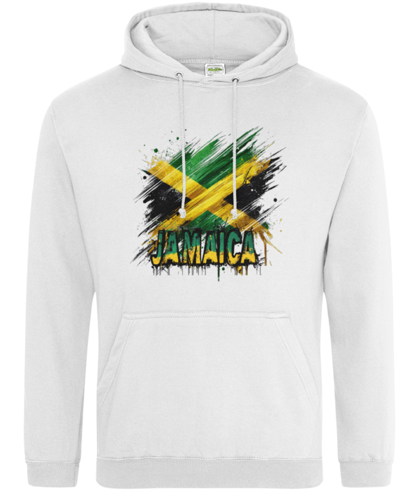 HOODIE Graffiti Flag and Text JAMAICA