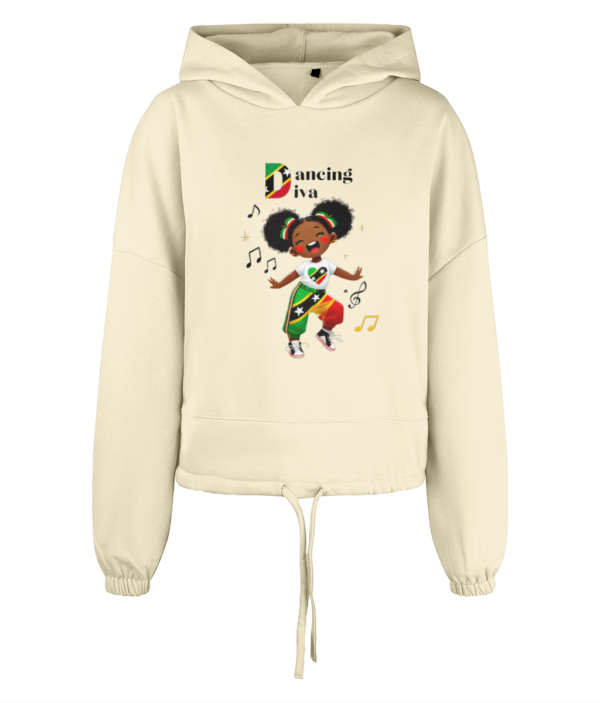 Women's TriDri® Cropped Oversized Hoodie ST KITTS and NEVIS DD