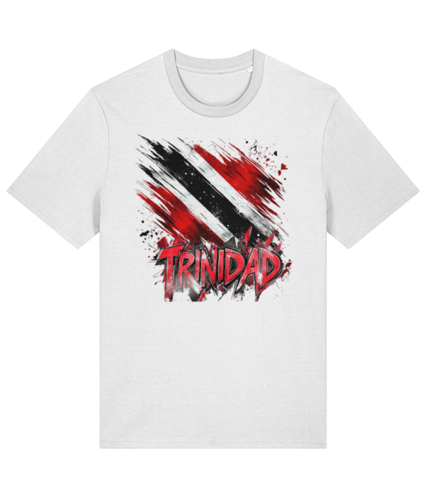 T-SHIRT Graffiti Art Flag and Text - lge graphic - TRINIDAD